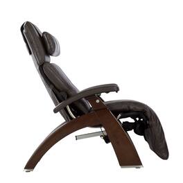 Human Touch - Perfect Chair PC-610 Omni-Motion Power Zero Gravity Recliner with Independent Back & Leg Adjustments - Dark Walnut / Espresso Leather / Performance