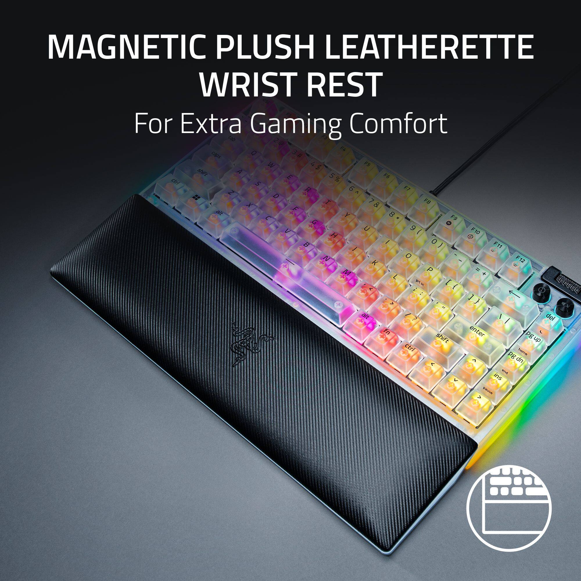 MAGNETIC PLUSH LEATHERETTE WRIST REST  
For Extra Gaming Comfort