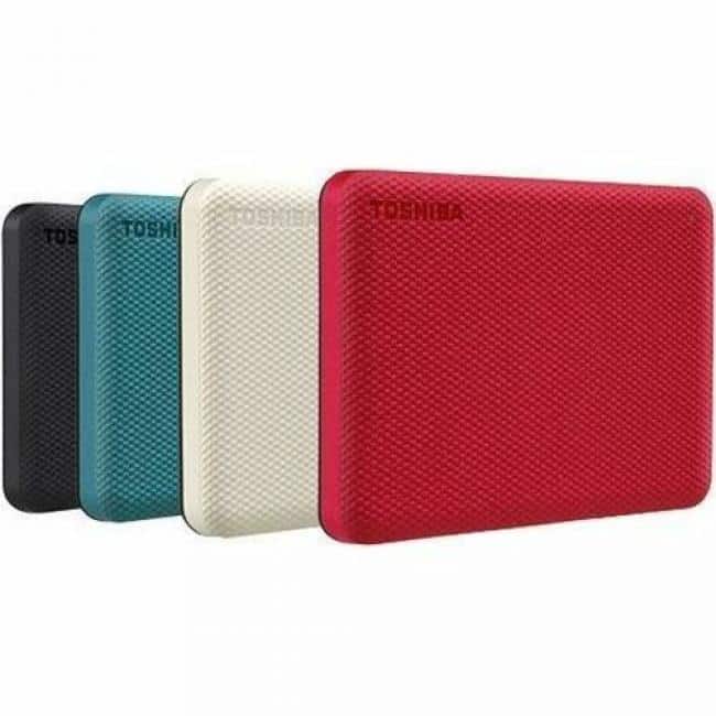 Toshiba - Canvio Advance HDTCA10XG3AA 1 TB Portable Hard Drive - External - USB 3.0 - Green