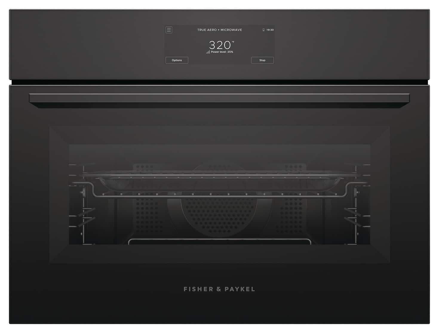 "Fisher & Paykel - 24"" 1.7 Cu Ft Built-in Convection Speed Oven, 6.8"" Touchscreen - Compact - Minimal - Black" price history on PriceWatchPro