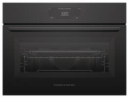 Fisher & Paykel - 24" 1.7 Cu Ft Built-in Convection Speed Single Oven, 6.8" Touchscreen - Compact - Minimal - Black
