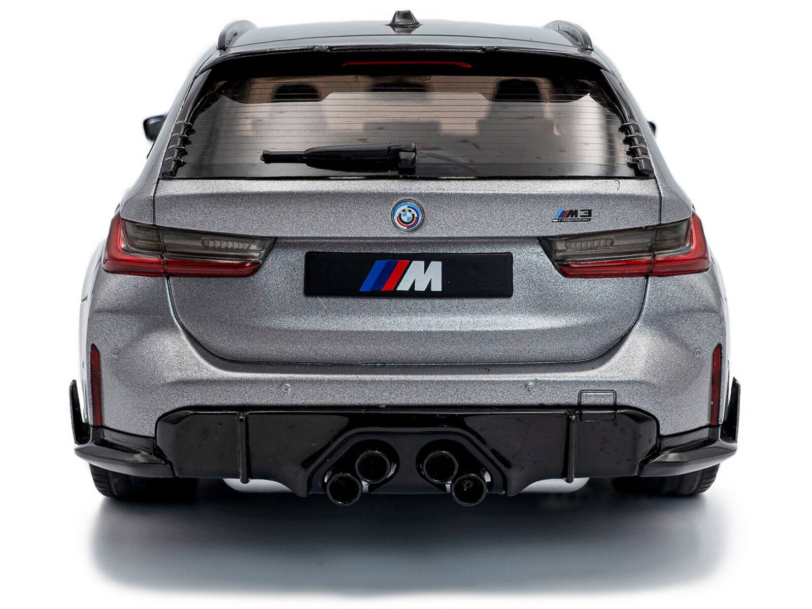 Alt View 5. Solido - 2024 BMW M3 Competition M xDrive Touring Frozen Pure Gray Metallic with Black Top 1/18 Diecast Model Car by Solido.