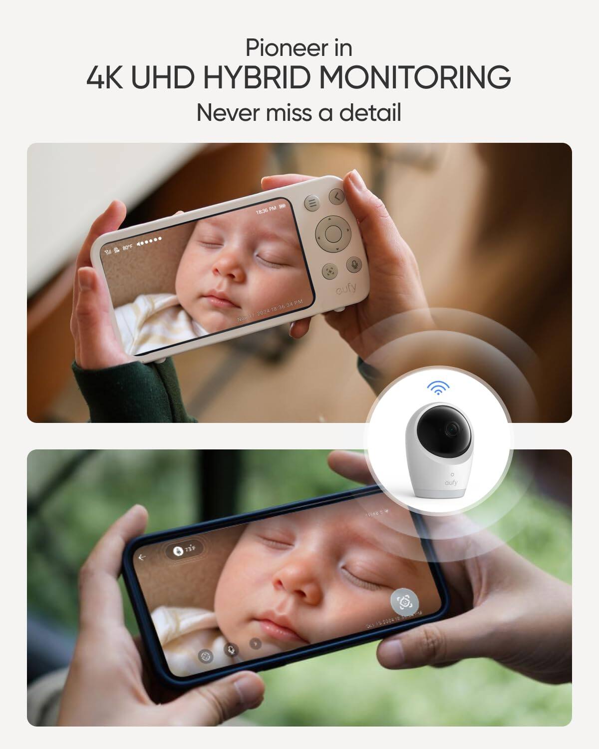 Pioneer in  
4K UHD HYBRID MONITORING  
Never miss a detail  

18:36 PM  
2024  
No Cufy outy P C