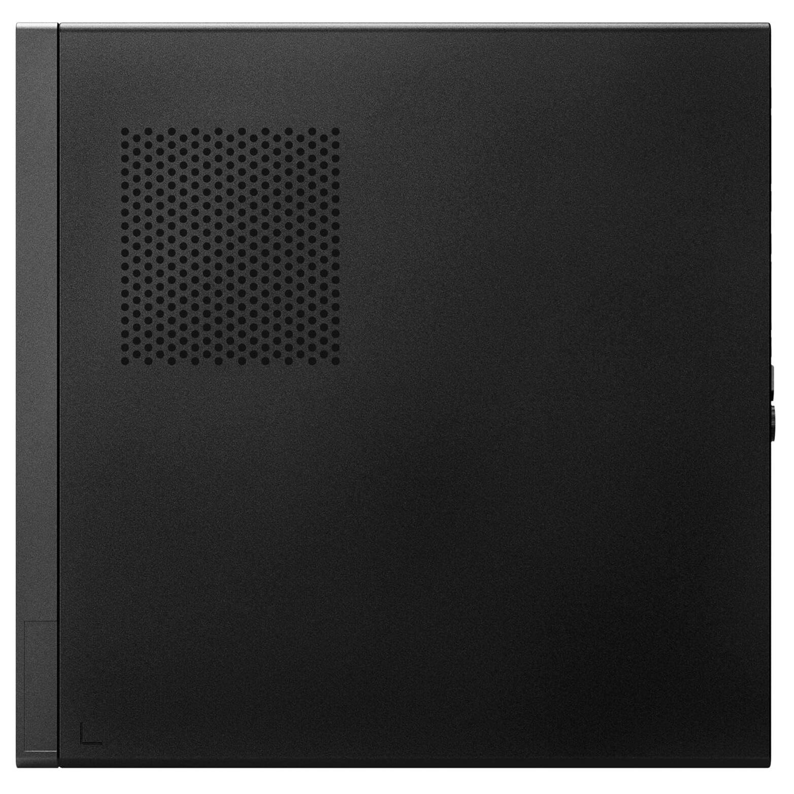 Angle. Lenovo - Lenovo ThinkCentre M720Q Tiny Desktop PC, Intel Core i7-8700T up to 4.3Ghz, 32GB DDR4 RAM, 1T NVMe SSD, USB WiFi, Win11P - Black.