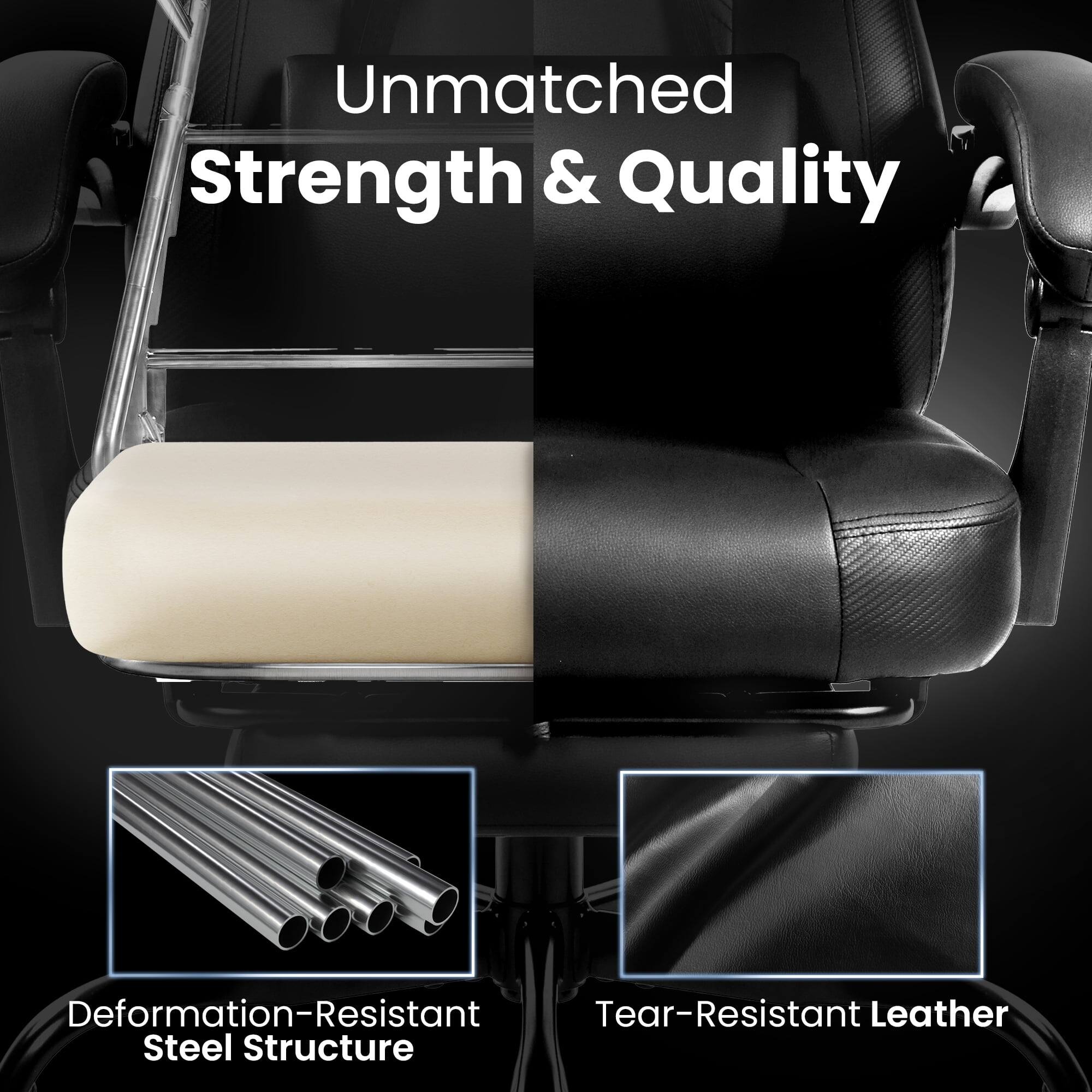 Unmatched Strength & Quality

Deformation-Resistant Steel Structure

Tear-Resistant Leather