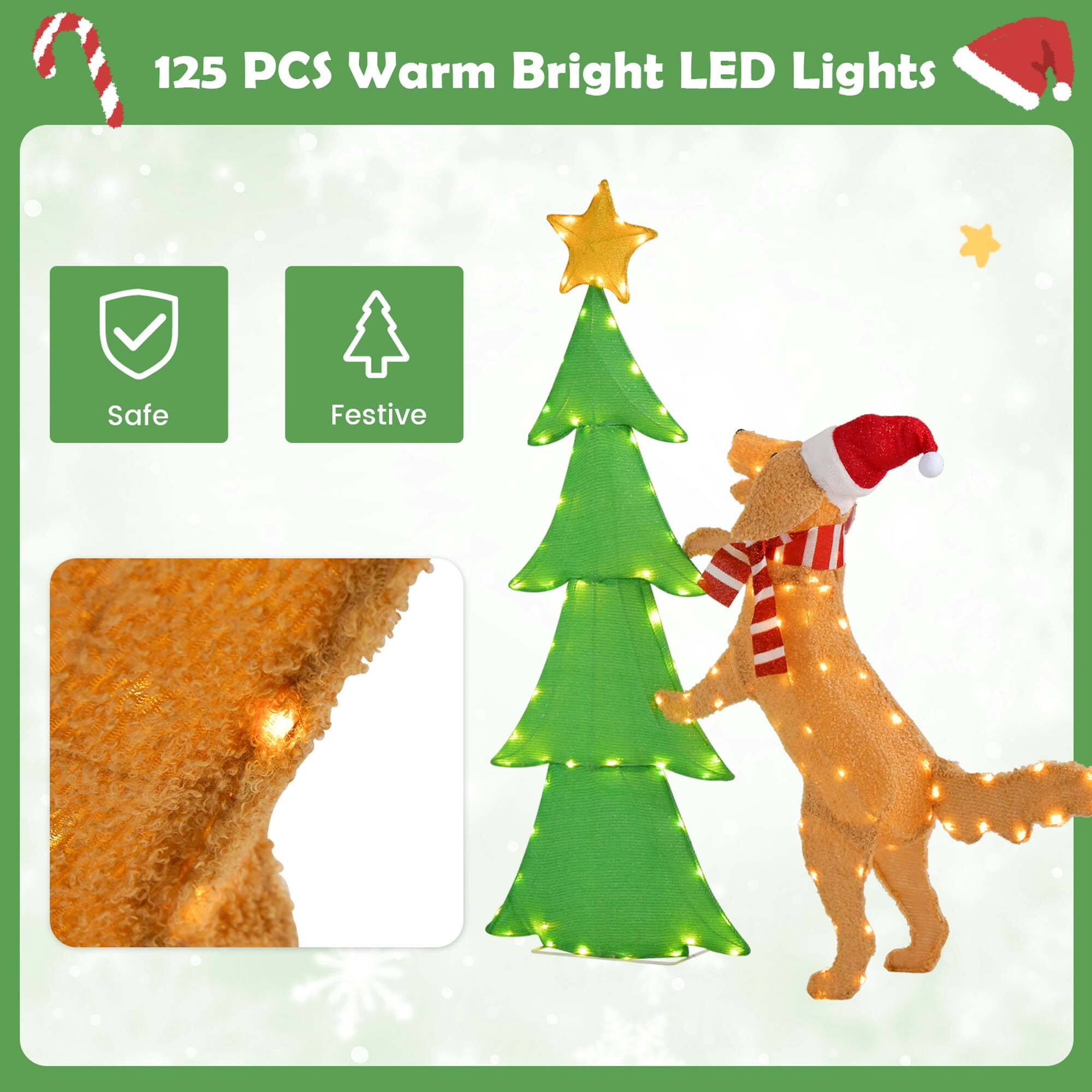 125 PCS Warm Bright LED Lights Safe Festive