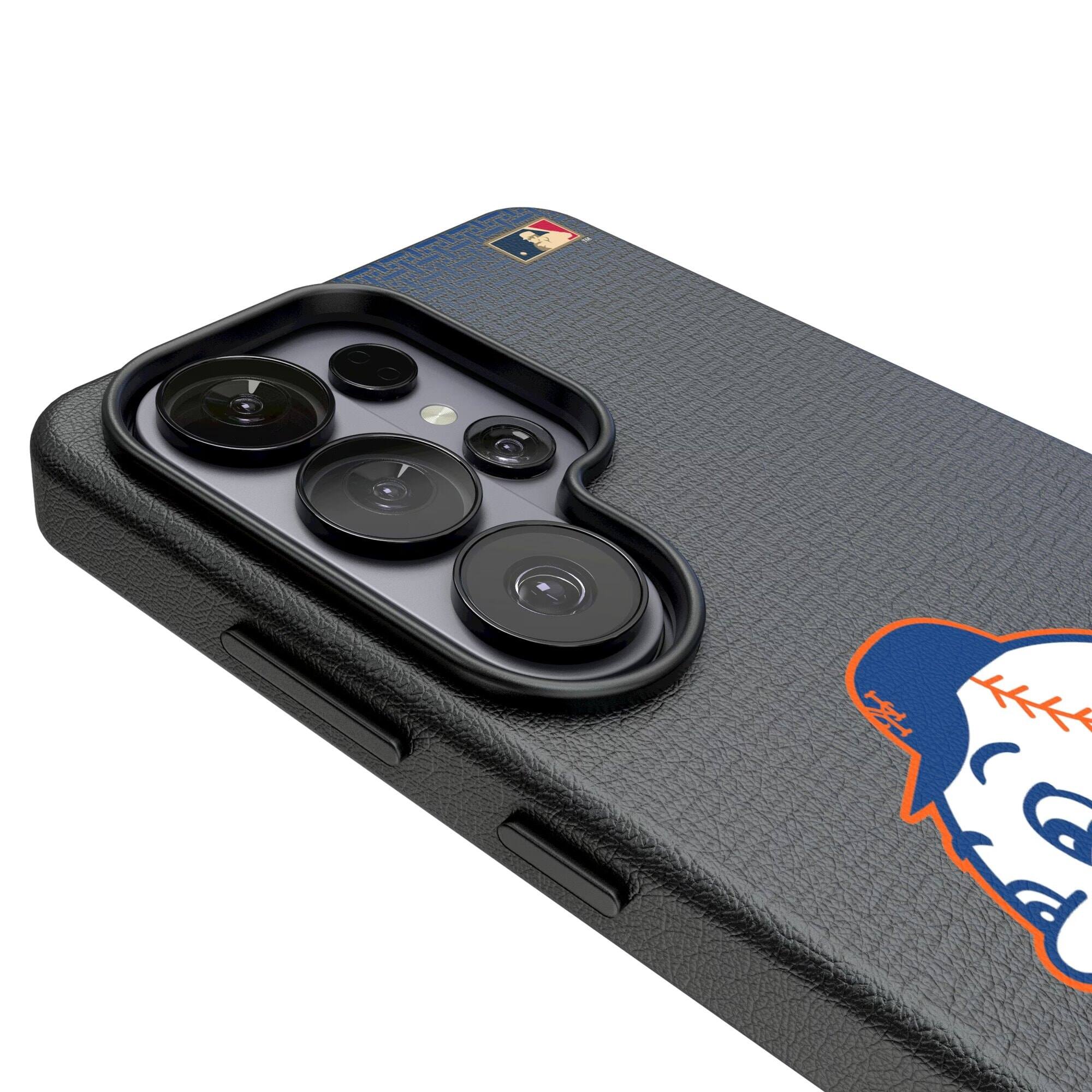 Alt View 2. Keyscaper - Cooperstown Collection 2014 Galaxy Magnetic Bump Case - S25 Ultra - Black.