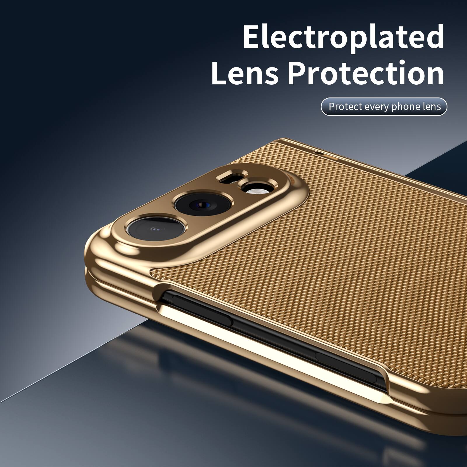 Electroplated Lens Protection  
Protect every phone lens