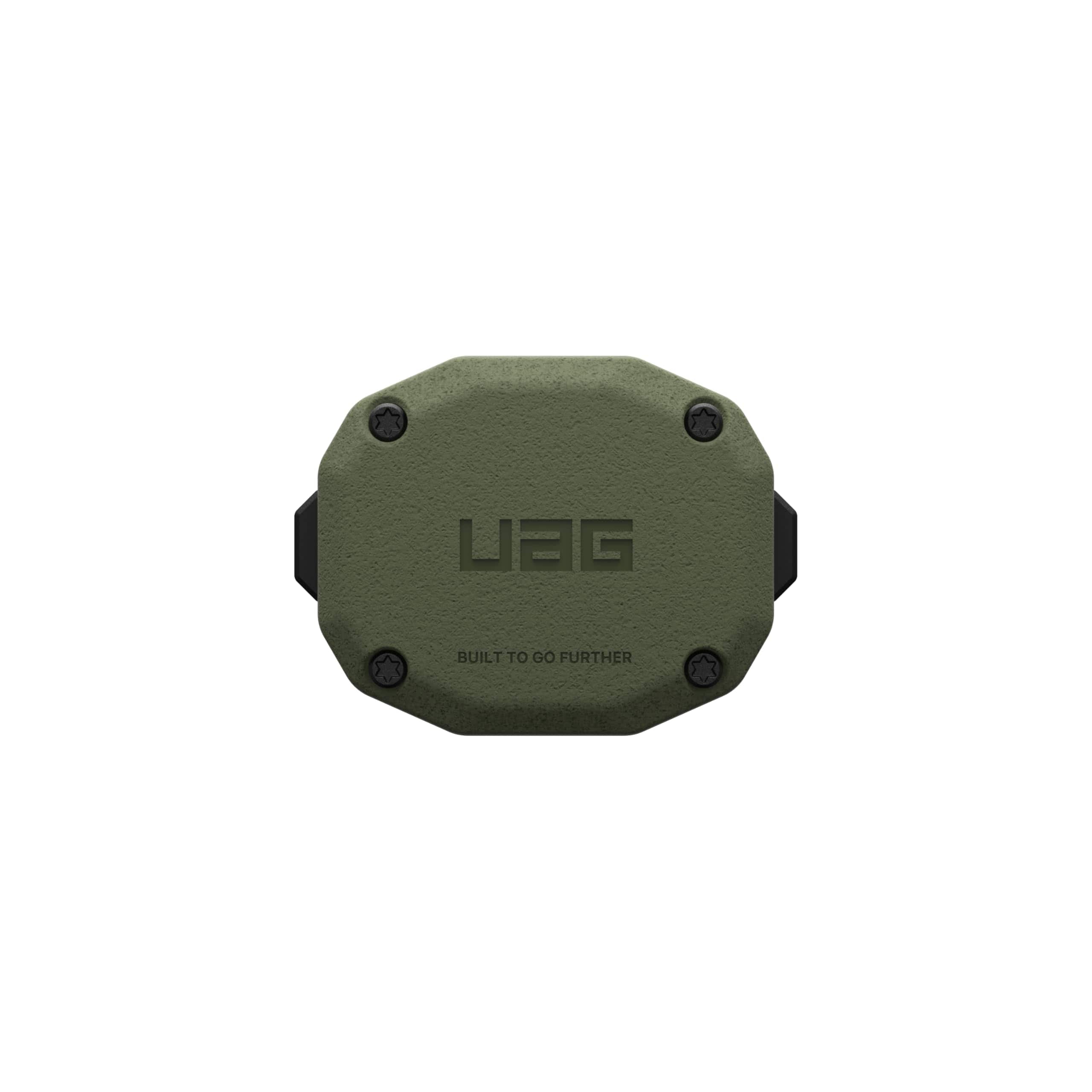 UAG - AirTag Case, 2-Piece Water Resistant AirTag Holder w/ Different Mounting Options for Luggage & Bags - Olive Drab