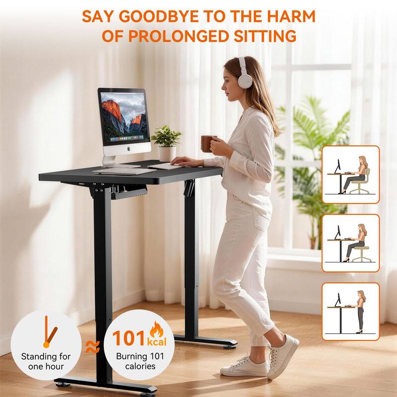 SAY GOODBYE TO THE HARM OF PROLONGED SITTING

Standing for one hour: 101 kcal
Burning 101 calories
