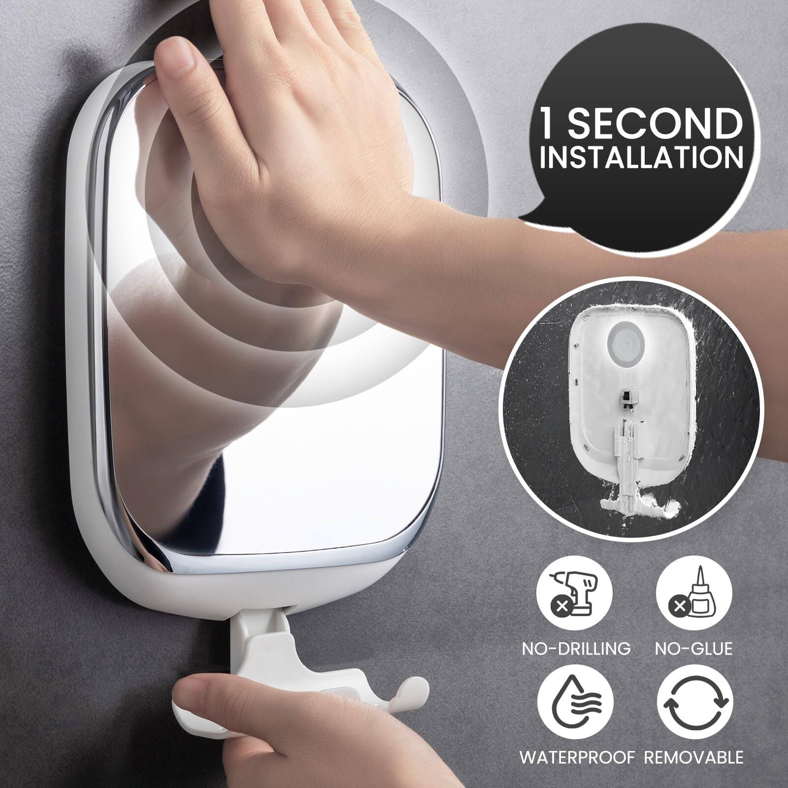 1 SECOND INSTALLATION  
NO-DRILLING NO-GLUE WATERPROOF REMOVABLE