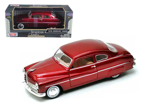 American Classics
1:24 SCALE
3+
MOTOR MAX
1949 MERCURY COUPE
WARNING: CHOKING HAZARD - Small parts. Not for children under 3 years.
