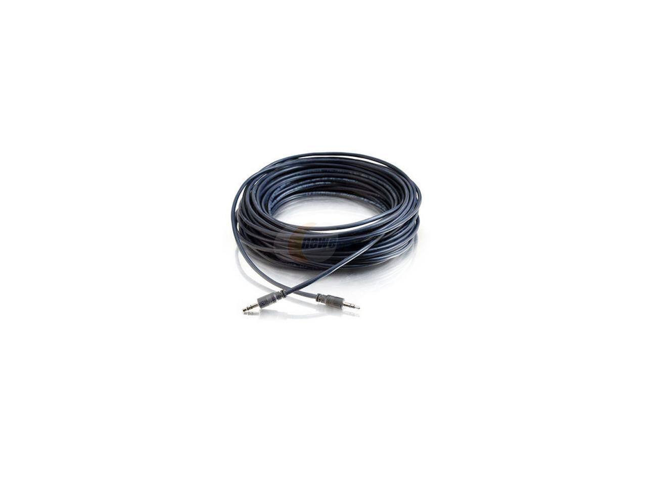 Alt View 1. Cables to Go - C2G 40517 3.5mm Stereo Audio Cable with Low Profile Connectors M/M, Plenum CMP-Rated (35 Feet, 10.66 Meters).