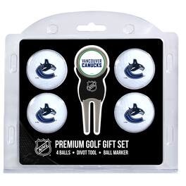 Team Golf - Vancouver Canucks 4-Ball Gift Set - Multicolor