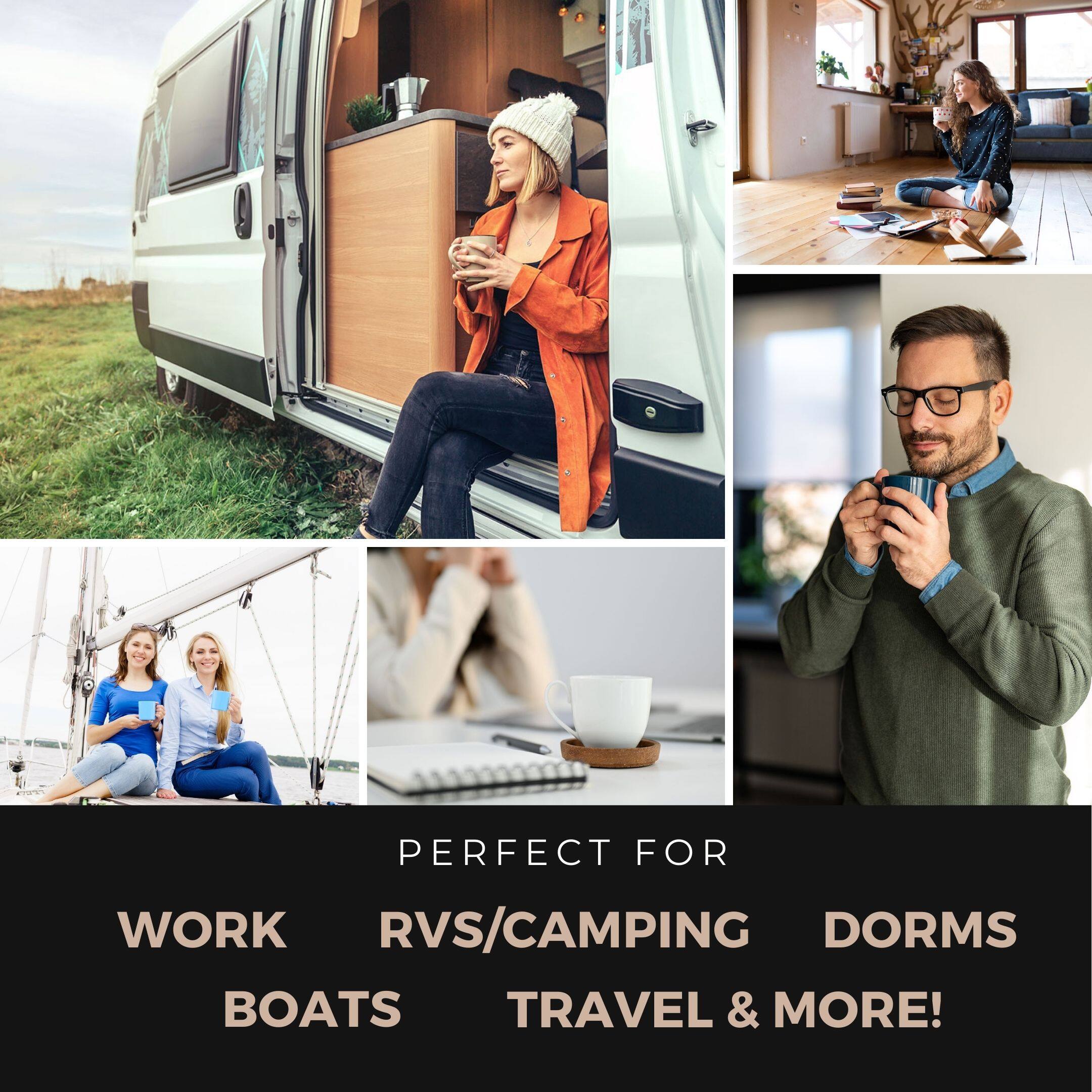 PERFECT FOR WORK RVS/CAMPING DORMS BOATS TRAVEL & MORE!