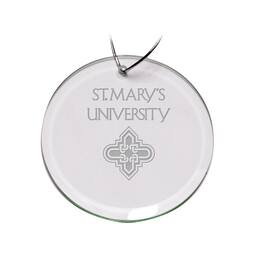 Jardine - St. Mary's University Rattlers 3'' Glass Round Ornament - Multicolor
