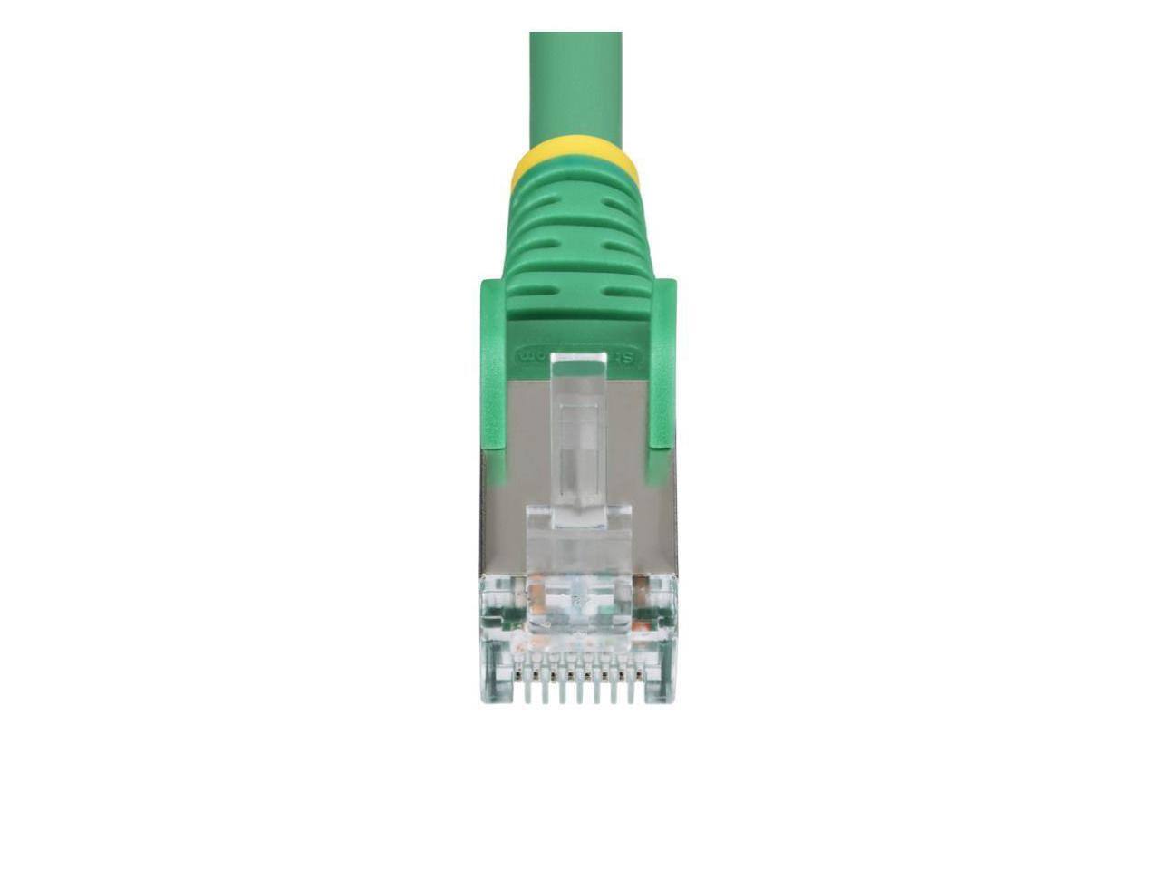 Alt View 3. StarTech.com - StarTech 1ft Green CAT6a Ethernet Cable Model NLGN-1F-CAT6A-PATCH.