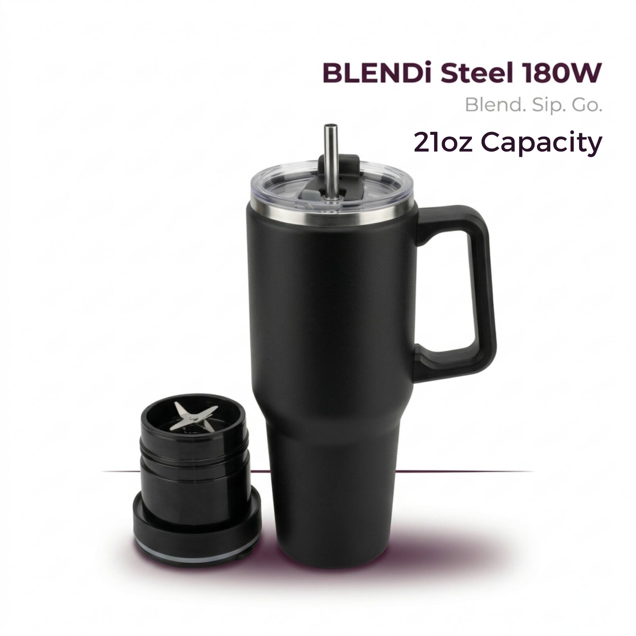 BLENDi Steel 180W  
Blend. Sip. Go.  
21oz Capacity
