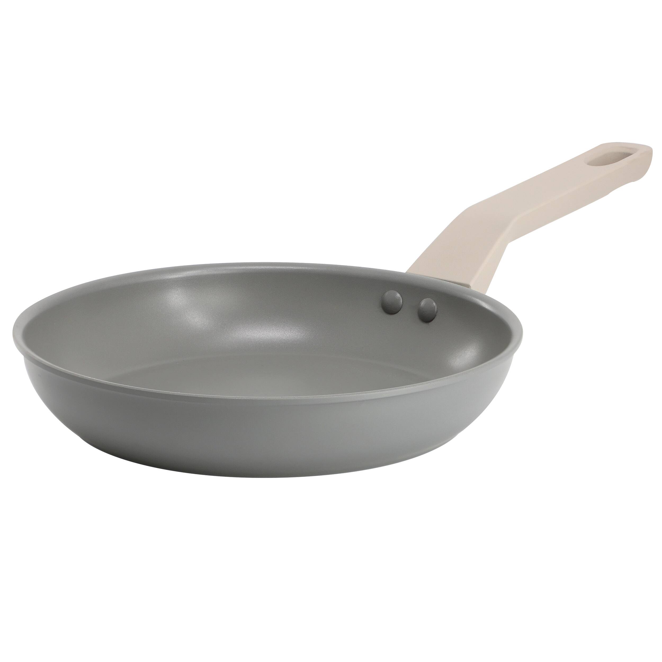 Oster - Ambrose 8 Inch Nonstick Aluminum Frying Pan in Matte Grey - Gray