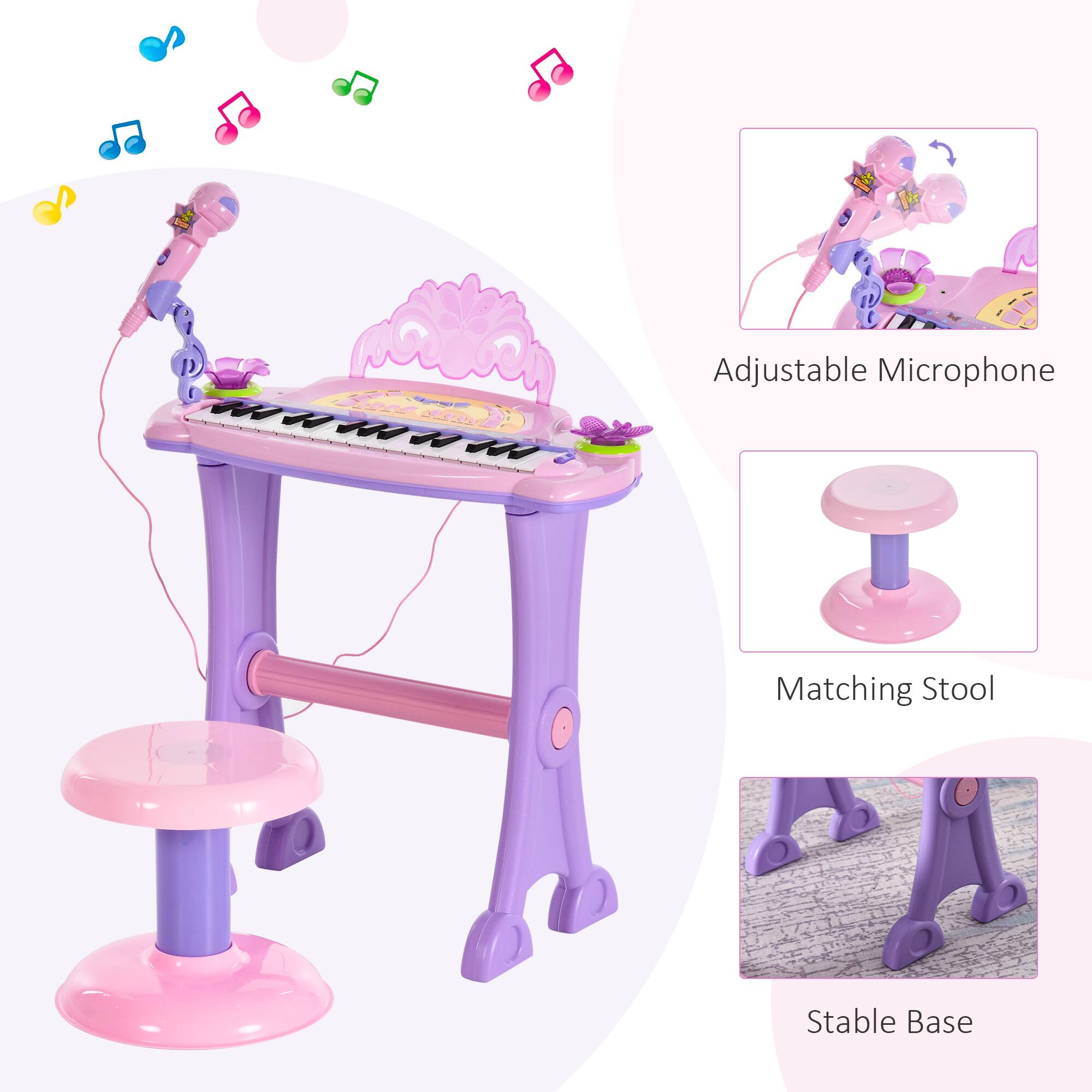 Adjustable Microphone  
Matching Stool  
Stable Base