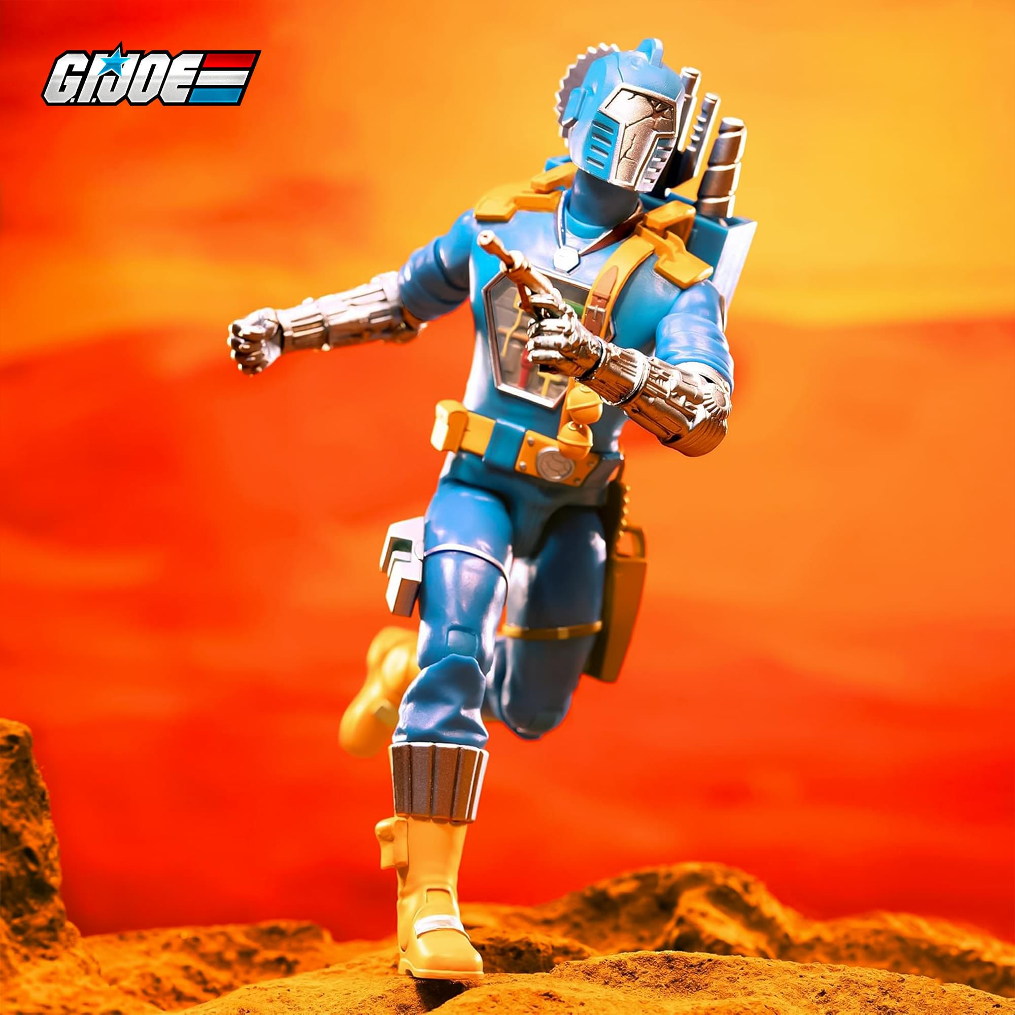 Alt View 3. Super7 - G.I. Joe ULTIMATES! 7-Inch Action Figure | Cobra B.A.T. (Comic Ver.) - Blue.