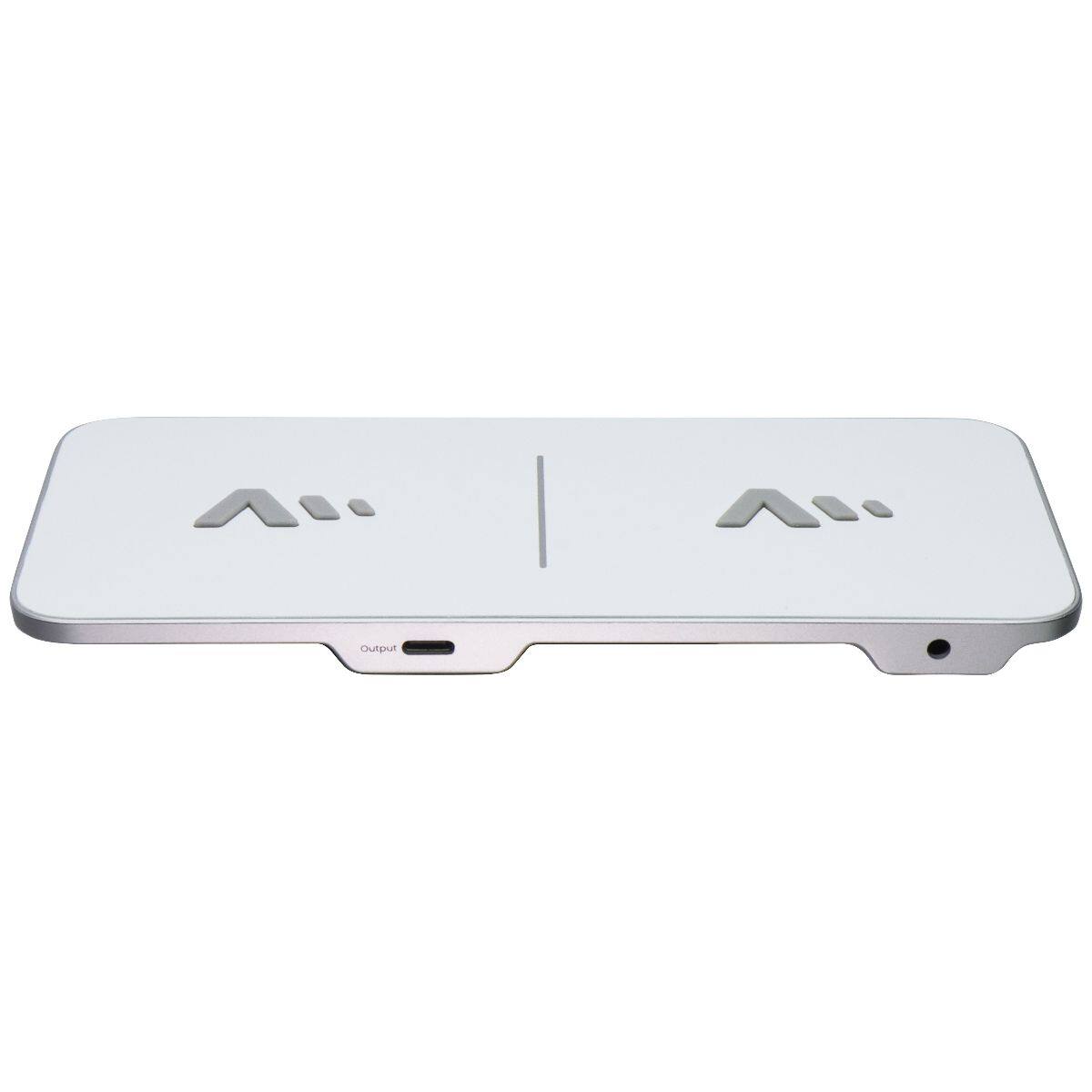 Front. Ventev - 15W Qi Ultrafast Dual Wireless Charging Pad - Dual Device, USB-C - White.