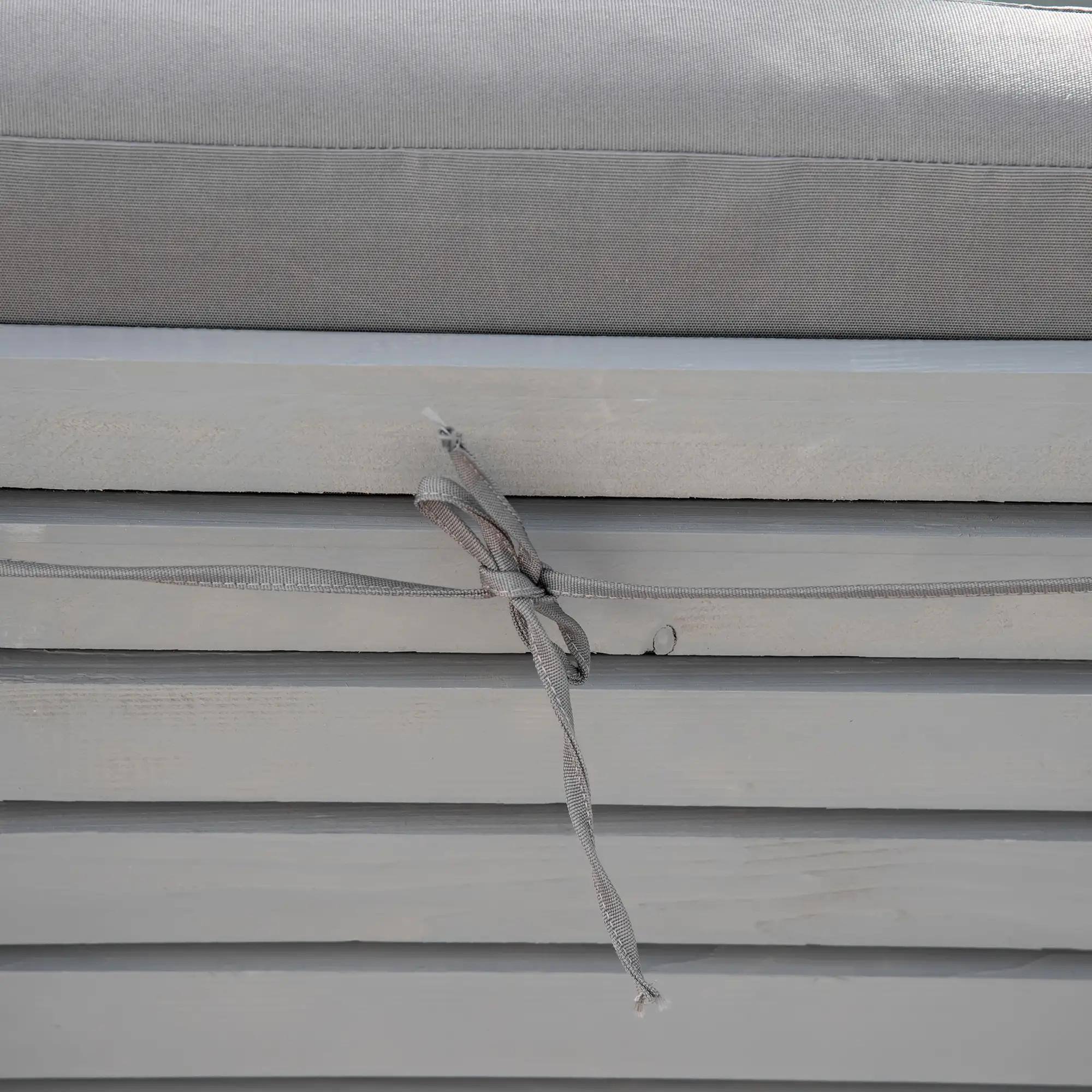 Alt View 1. Resenkos - Resenkos Adjustable Chaise Lounge Chair - 4-Way Backrest Cushion, Reclining Beach Chair for Deck, Gray - Gray.