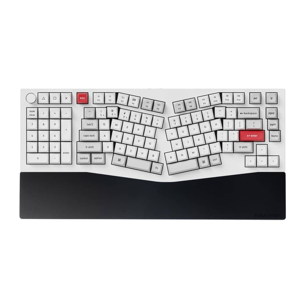 Keychron - Silicone Palm Rest for Q14 Pro and Alice 70% Keyboards - Black
