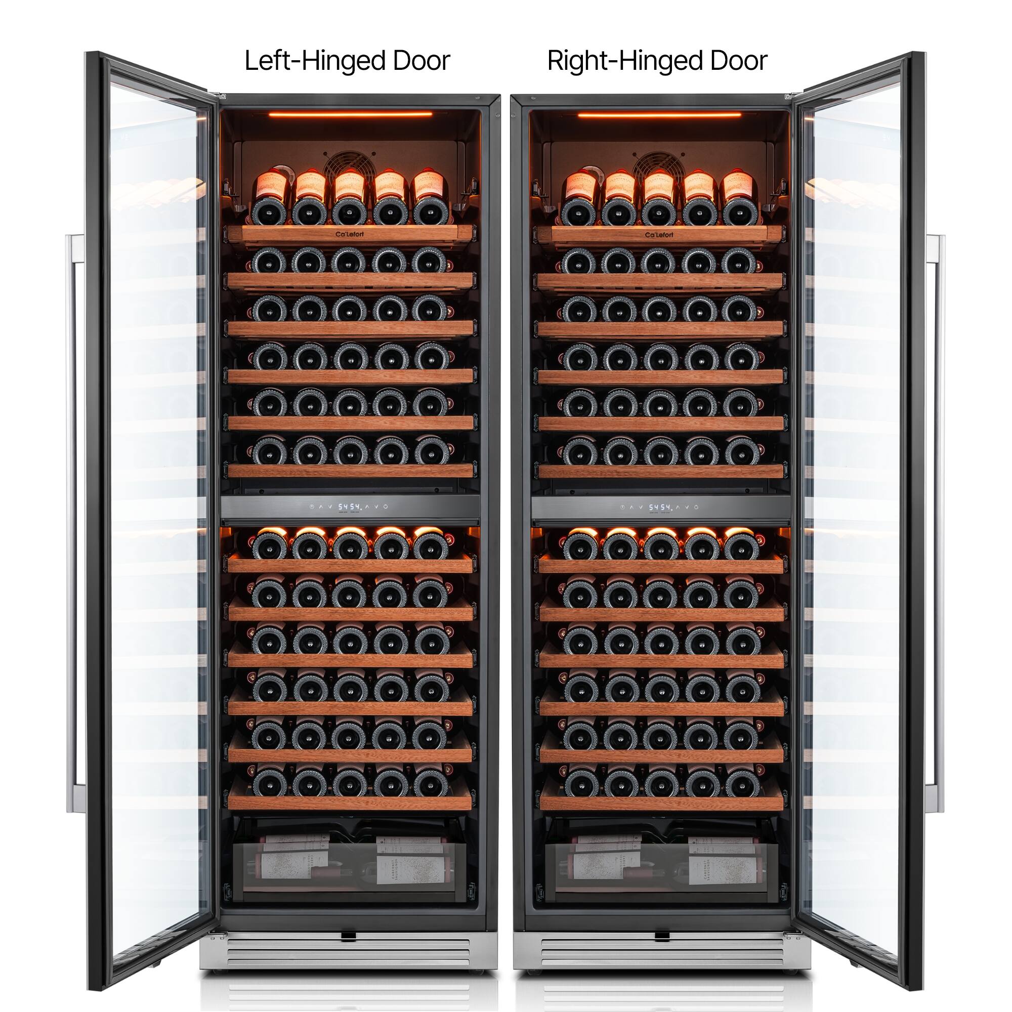 Left-Hinged Door  
Right-Hinged Door