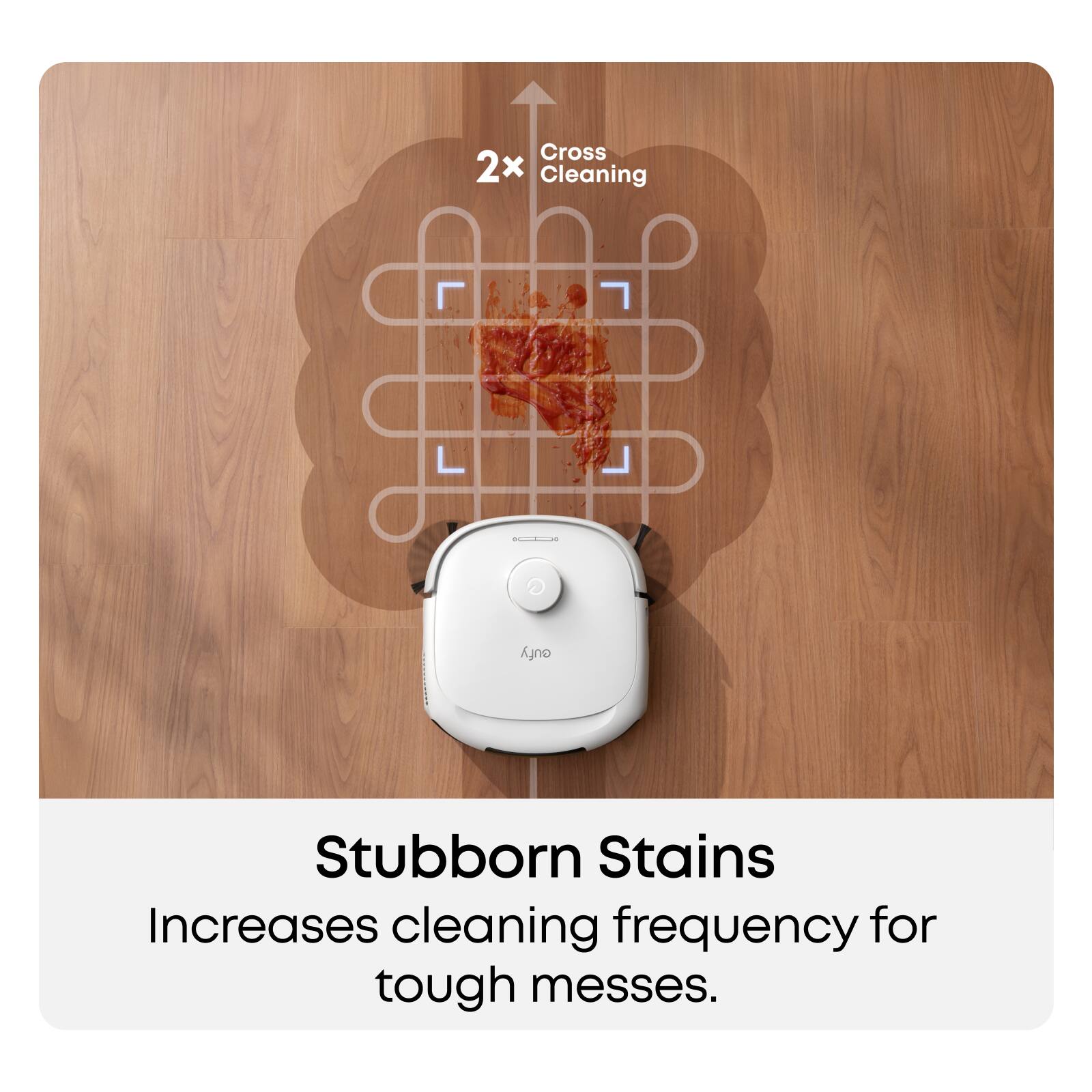 Cross 2x Cleaning cufy Stubborn Stains Increases cleaning frequency for tough messes.