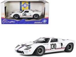 Solido - Ford GT40 MK1 #130 Henri Greder - Jean-Michel Giorgi "Targa Florio" (1967) "Competition" Series 1/18 - White
