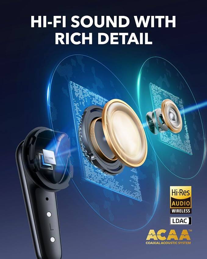 HI-FI SOUND WITH RICH DETAIL  
Hi-Res AUDIO WIRELESS  
LDAC™  
ACAA™ COAXIAL ACOUSTIC SYSTEM