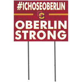 Jardine - Oberlin Yeomen 18'' x 24'' I Chose Lawn Sign - Red