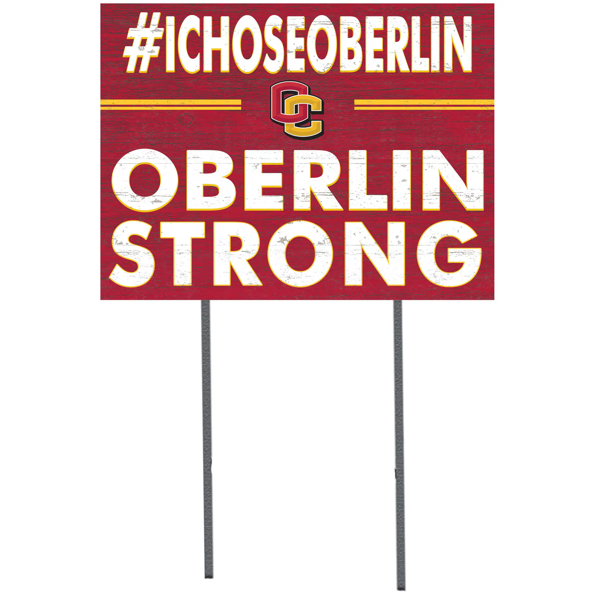 Oberlin Yeomen 18'' x 24'' I Chose Lawn Sign