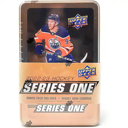 Upper Deck 2022-23 Hockey Series One Bonus Pack Included
Paquet Bonus Compris
Contains Redemption Cards
Contient des Cartes de Rédemption
Upper Deck Series One