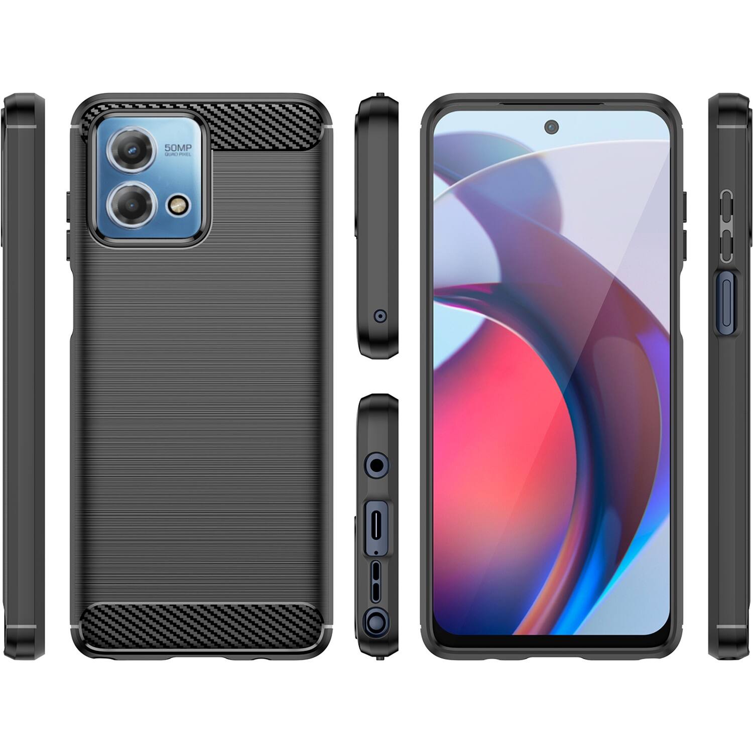 Alt View 12. SaharaCase - Anti-Slip Series Case for Motorola G Stylus 4G (2023) - Black.