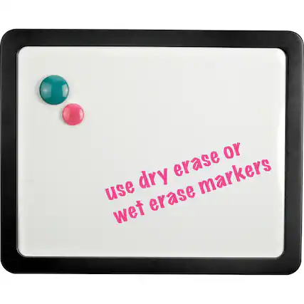 use dry erase or wet erase markers