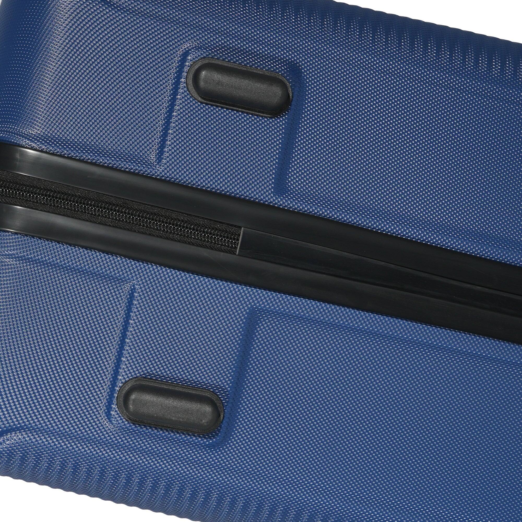 Alt View 10. BreeBe - 3-Piece Luggage Set ABS Lightweight & Durable Suitcase with Spinner Wheels, TSA Lock, (20/24/28), Dark Blue - Dark Blue.