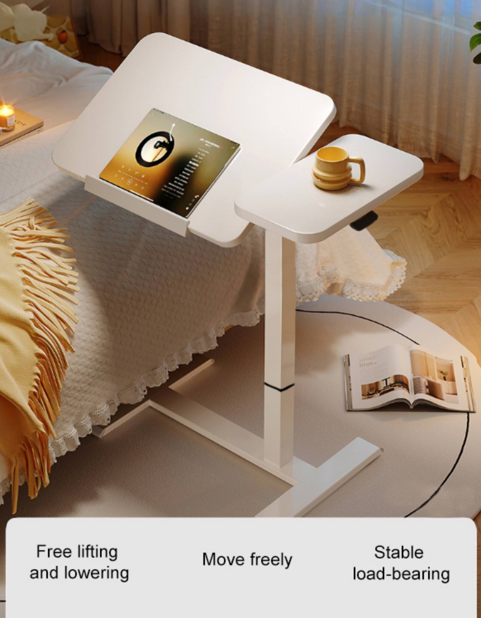 Free lifting and lowering  
Move freely  
Stable load-bearing