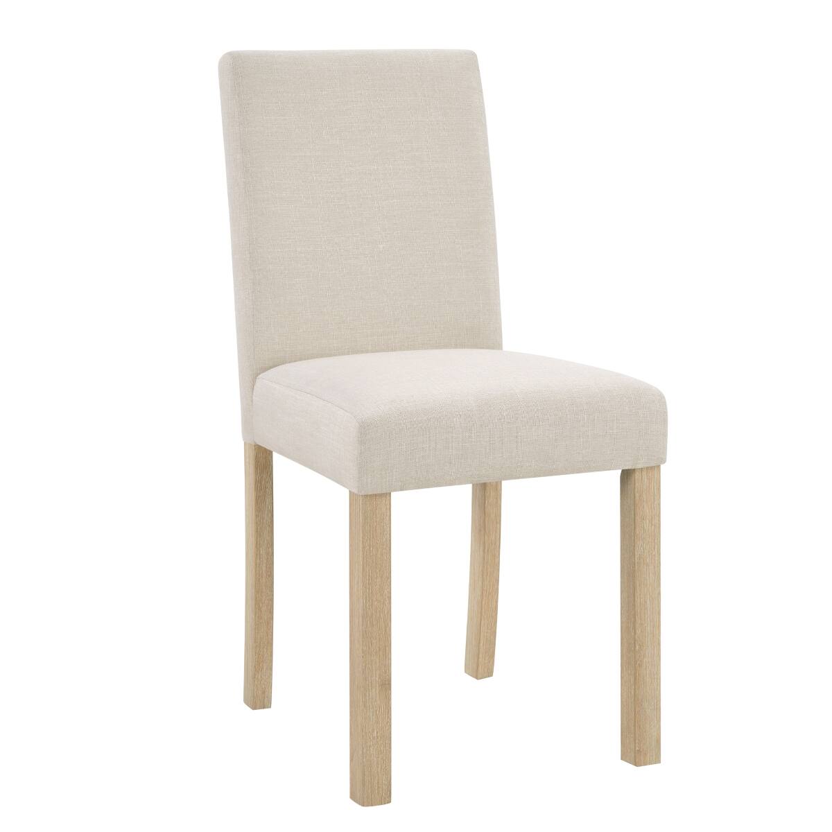 Alt View 8. Loheer - Loheer 5-Piece Dining Table Set for 4, Square Light Oak Table with Upholstered Chairs - Light Oak.