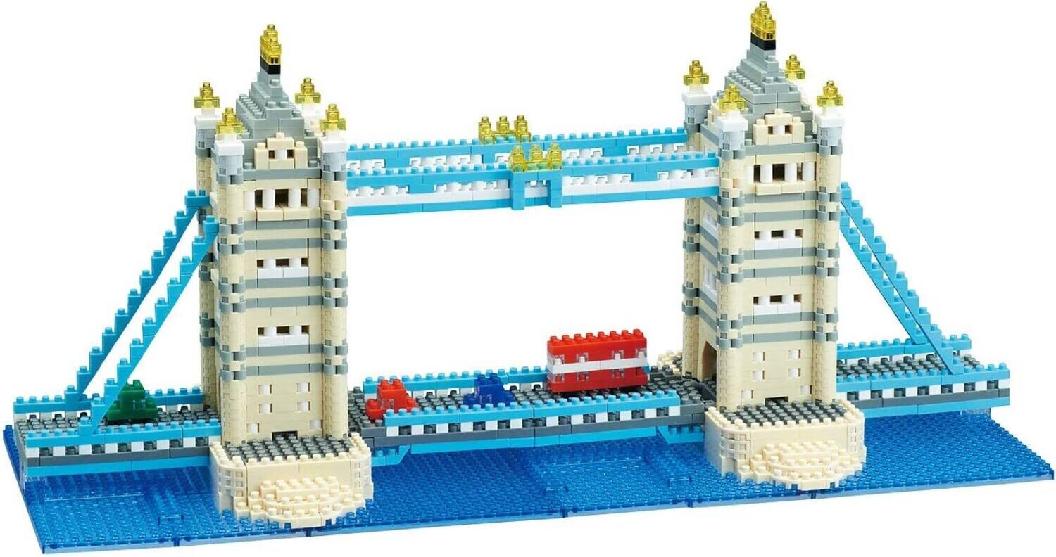 Nanoblock - World Famous - Advanced Hobby Series - Tower Bridge Deluxe Edition Building Kit - Collectibles