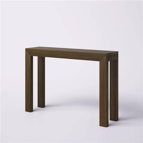 Alt View 1. SlickBlue - Modern Solid Wood Sofa Table with Clean Accent Design - Dark Brown.