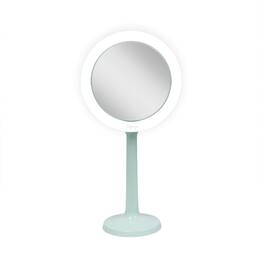 Zadro - Hudson, LED Lighted Makeup Mirror with 8X/1X Magnifications & Suction Cup Mounting - Seafoam Green