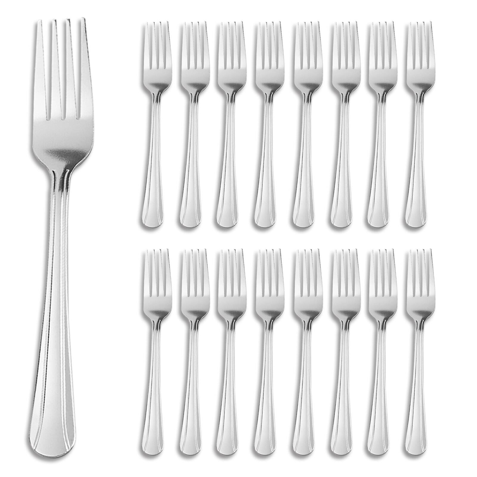 Front. KOOMADE - KOOMADE Stainless Steel Dinner Forks, 16/36/60-Pack, Heavy-Duty Flatware, 7.2 Inch, Dishwasher Safe, Silver - silver.