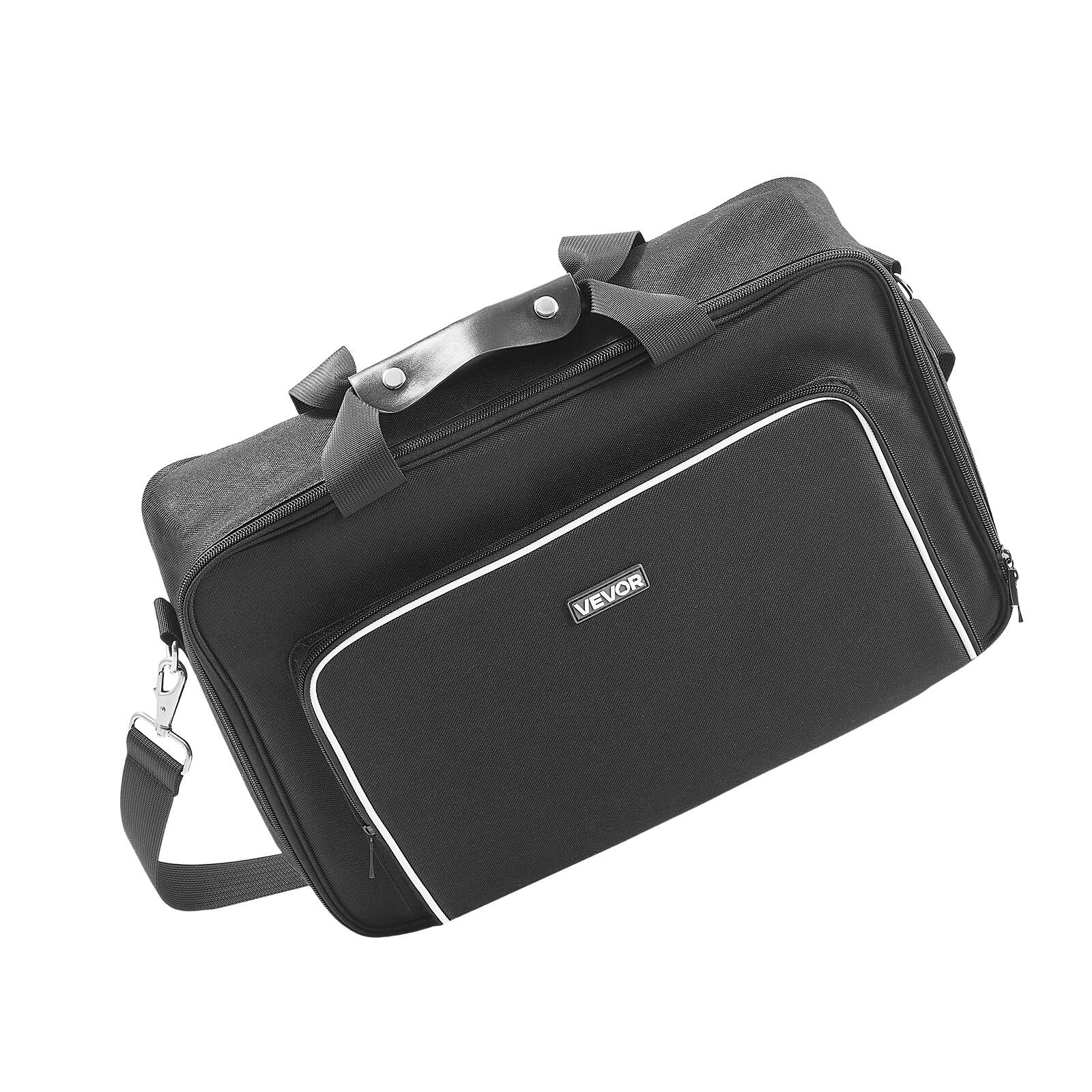 Alt View 5. VEVOR - PS5 Carrying Case, Travel Bag for Playstation 5 & PS5 Slim Waterproof Nylon, Soft Interior Lining & Padded Dividers - Black.