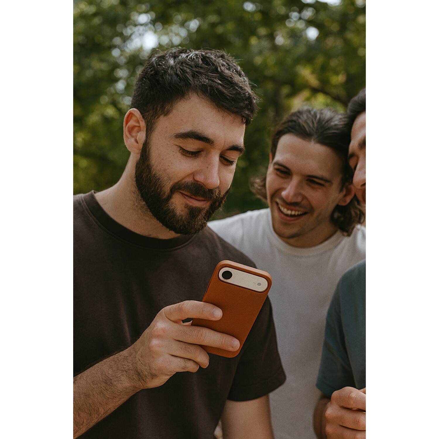 Alt View 3. SaharaCase - Apple iPhone Air Vegan Leather Case | Compatible with Magsafe | Indy Series - Canyon Brown.