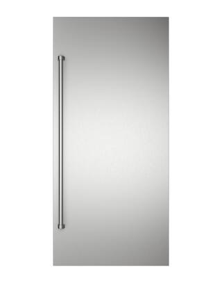 Front. Viking - 36"W. BTM Door Panel for Viking Veil FDBMIC7360R Right Hinge Ref./Frz. Models - Stainless - Stainless Steel.