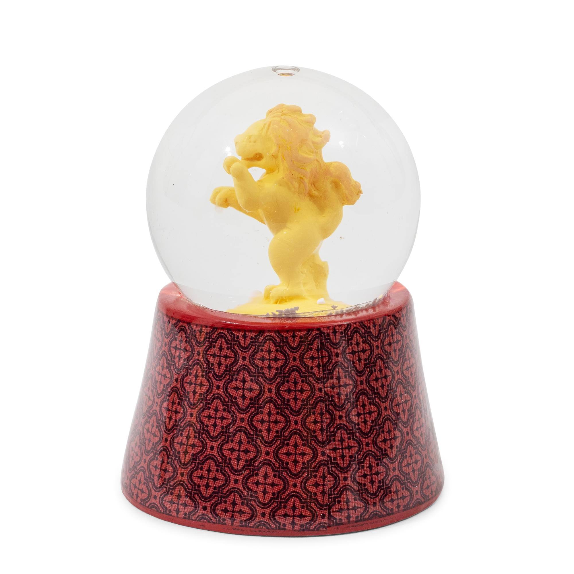 Alt View 2. Silver Buffalo - Harry Potter House Gryffindor 3-Inch Mini Light-Up Snow Globe - Red.