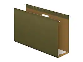 Pendaflex - Reinforced Hanging File Folders, Extra Capacity, 5-Tab, Legal Size, Standard 25/Box (PFX 04153x4) - Green