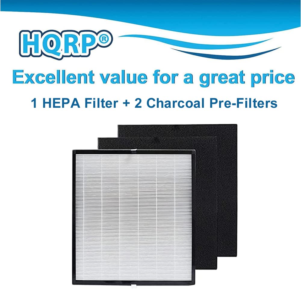 HQRP®  
Excellent value for a great price  
1 HEPA Filter + 2 Charcoal Pre-Filters